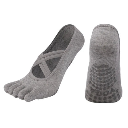 Non-Slip Five Toe Yoga Socks