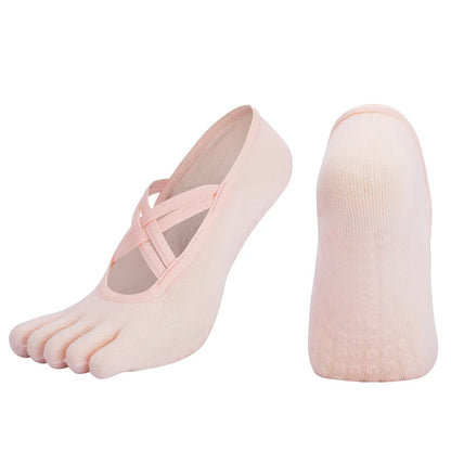 Non-Slip Five Toe Yoga Socks