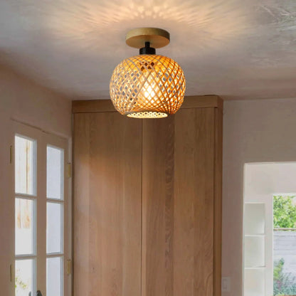 Natura Handwoven Bamboo Ceiling Lamp