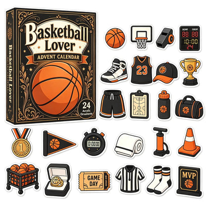 Opening the basketball advent calendar