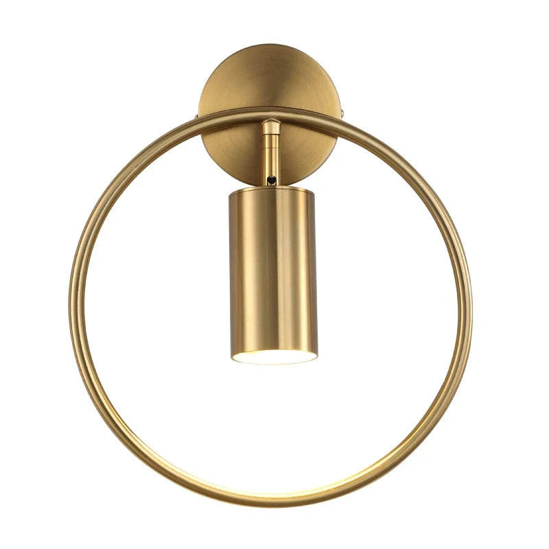 Halo Nordic Gold Minimalist Wall Light