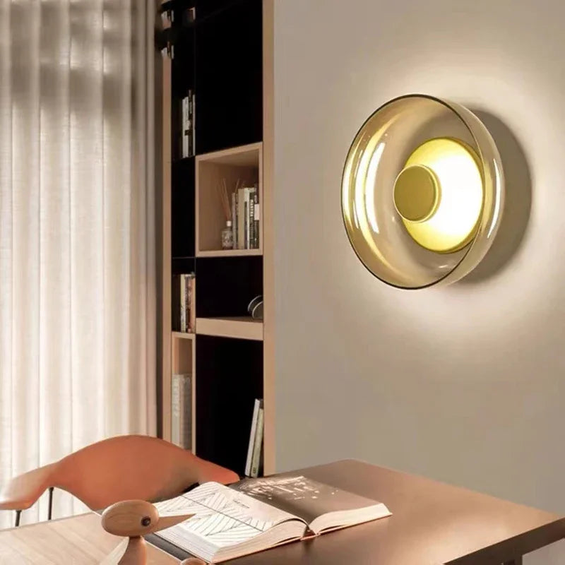 Nordic Round Glass LED Wall Sconce