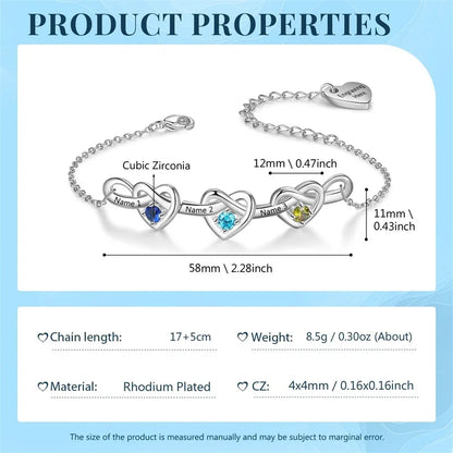 Bracelet measurements and materials