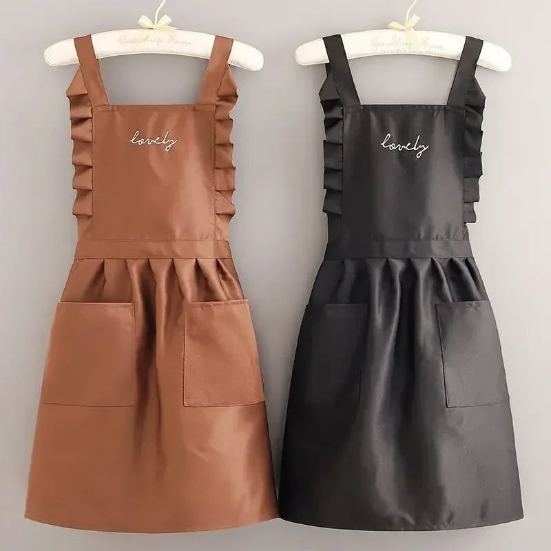 FloraBelle Ruffled Waterproof Pinafore Apron