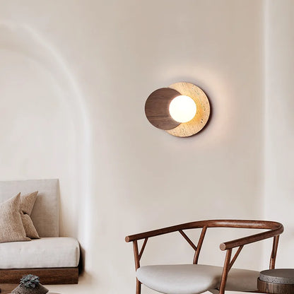 Wabi-Sabi Natural Stone Wall Lamp