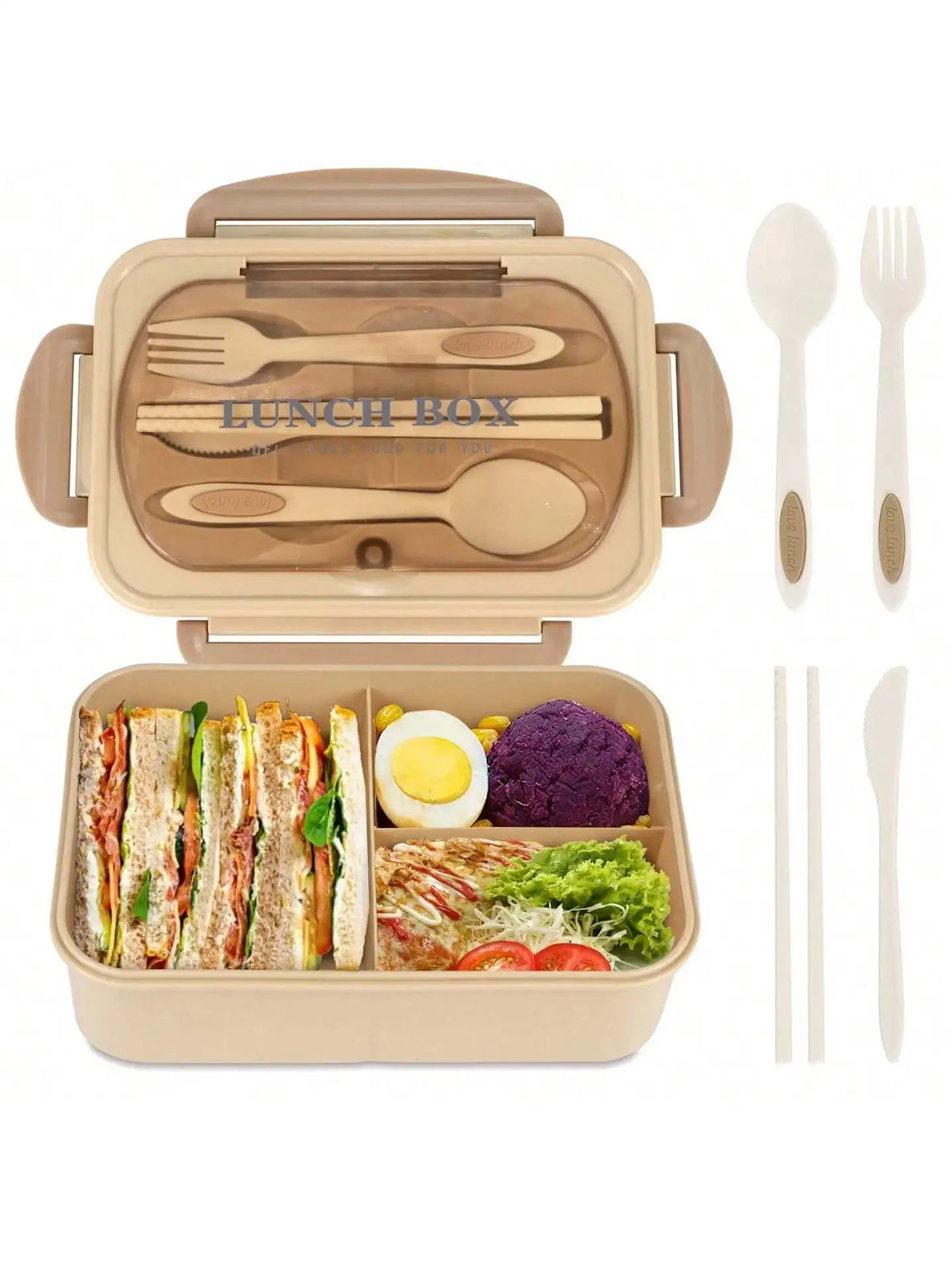 MealMate Bento Lunch Box with Utensils