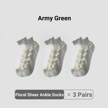 3 Pairs Army Green
