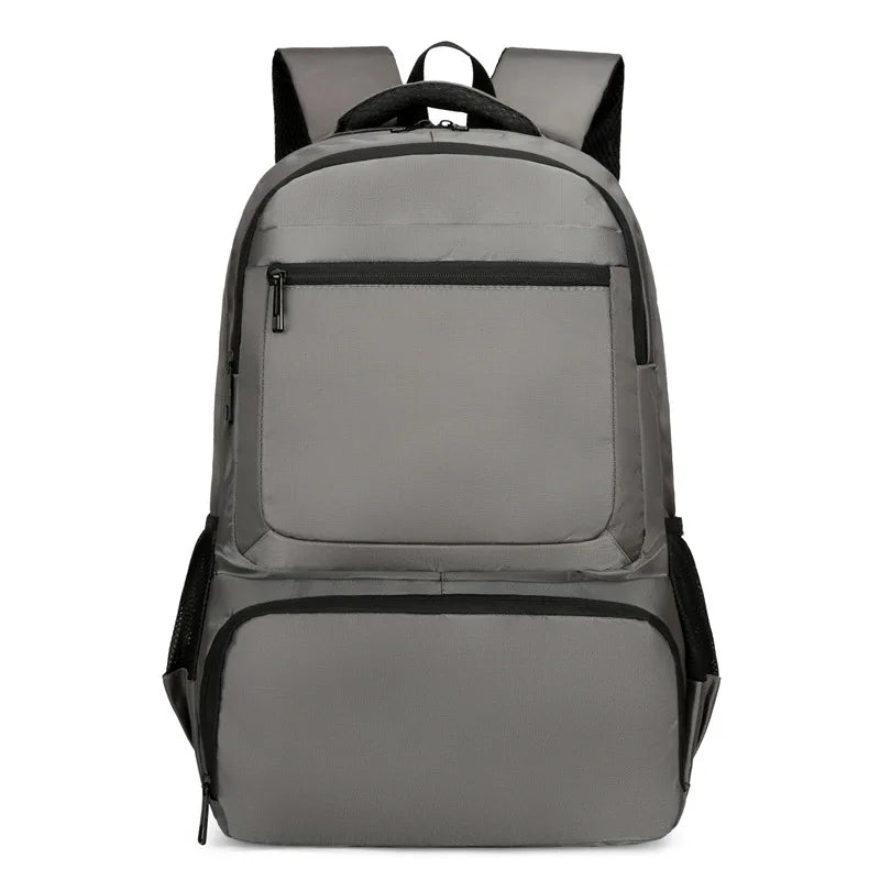 Insulated laptop backpack, gray