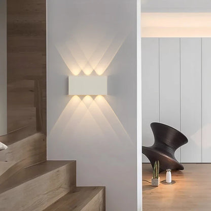 LumiBlock Rechargeable Wood-Grain Wall Lamp