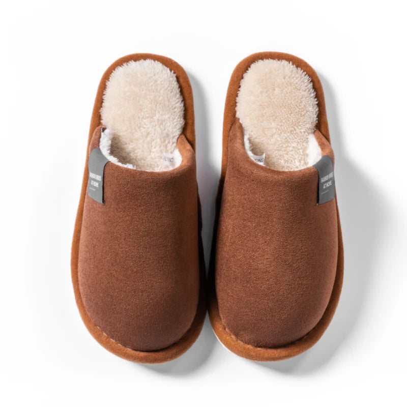 Plush Winter House Slippers, Non-Slip