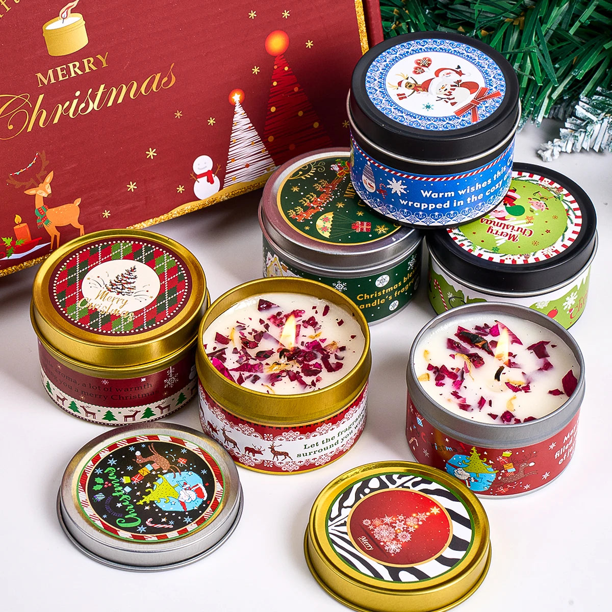 Christmas Scented Candle Gift Set