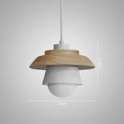 Nordic Wood & Macaron Pendant Light