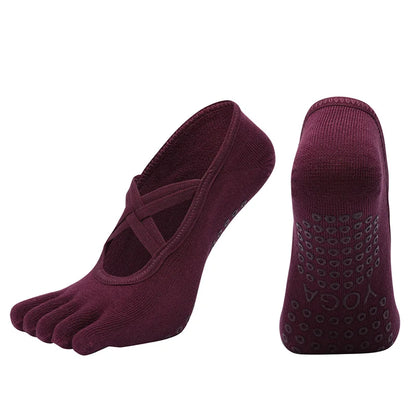 Non-Slip Five Toe Yoga Socks
