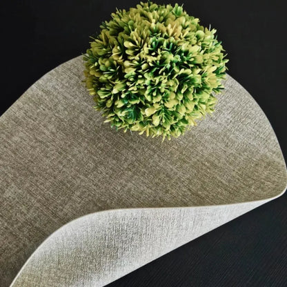 Oval Faux Leather Placemats