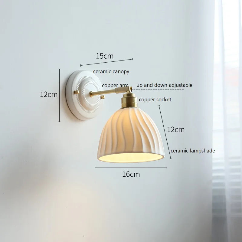 Nordic Ceramic Wall Lamp