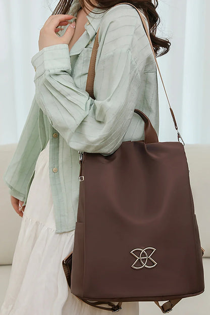 Coffee backpack carried as a shoulder bag