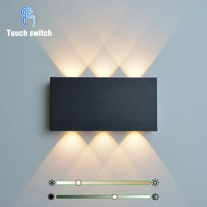 LumiBlock Rechargeable Wood-Grain Wall Lamp