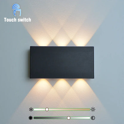 LumiBlock Rechargeable Wood-Grain Wall Lamp