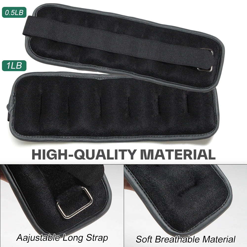 Adjustable Ankle Weights Set
