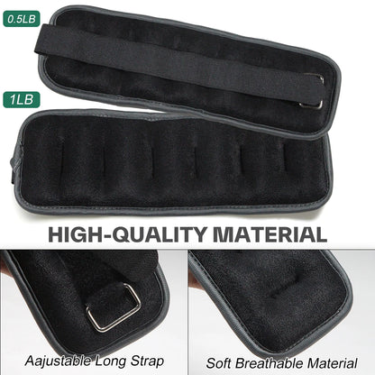 Adjustable Ankle Weights Set
