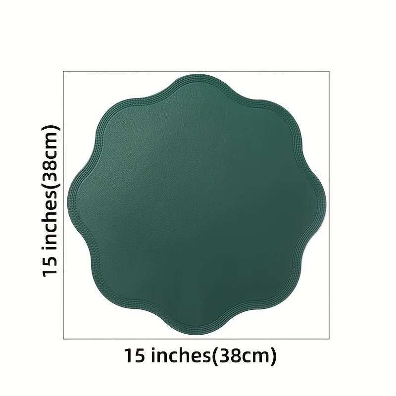 FloraMat Embossed Round Placemats