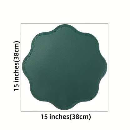 FloraMat Embossed Round Placemats