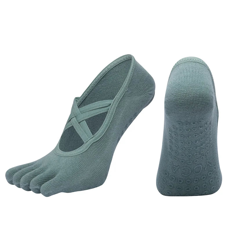 Non-Slip Five Toe Yoga Socks