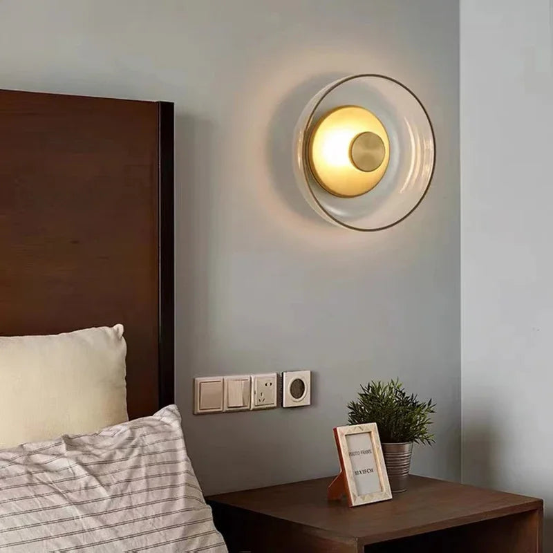 Nordic Round Glass LED Wall Sconce