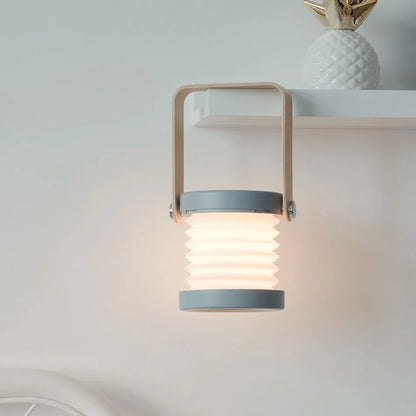 Folding Rechargeable Wooden Handle Lantern