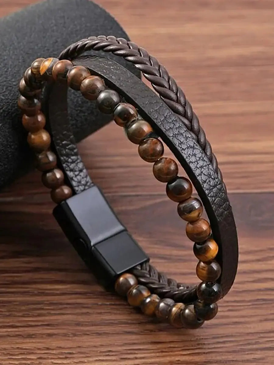 Natural Stone Bead Bracelet