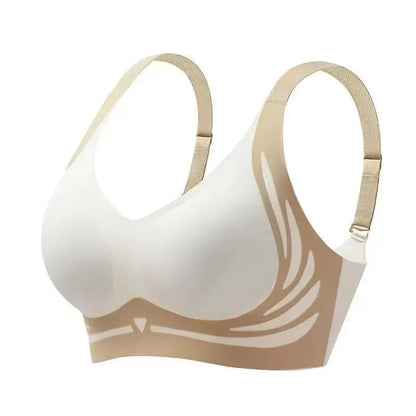 Champagne wireless seamless everyday support bra