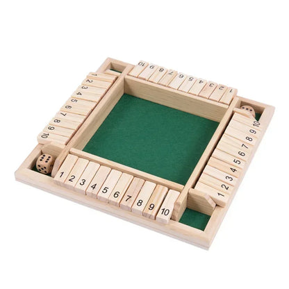 Shut the Box Wooden Dice Game