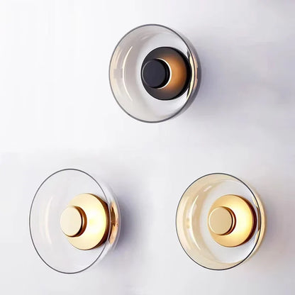 Nordic Round Glass LED Wall Sconce