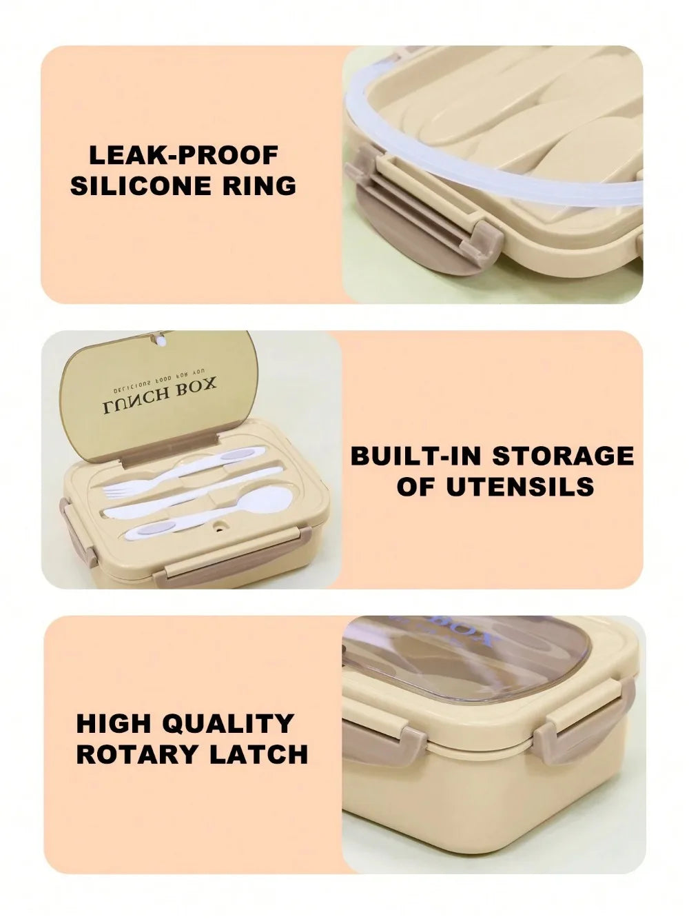 MealMate Bento Lunch Box with Utensils