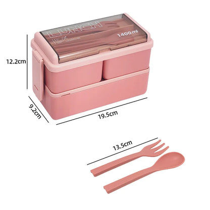 47oz Double Layer Bento Box