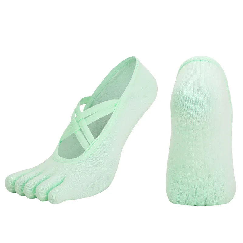 Non-Slip Five Toe Yoga Socks