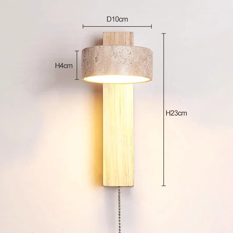 Éclat Wabi-Sabi Headboard Wall Lamp