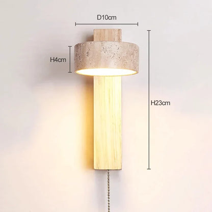 Éclat Wabi-Sabi Headboard Wall Lamp