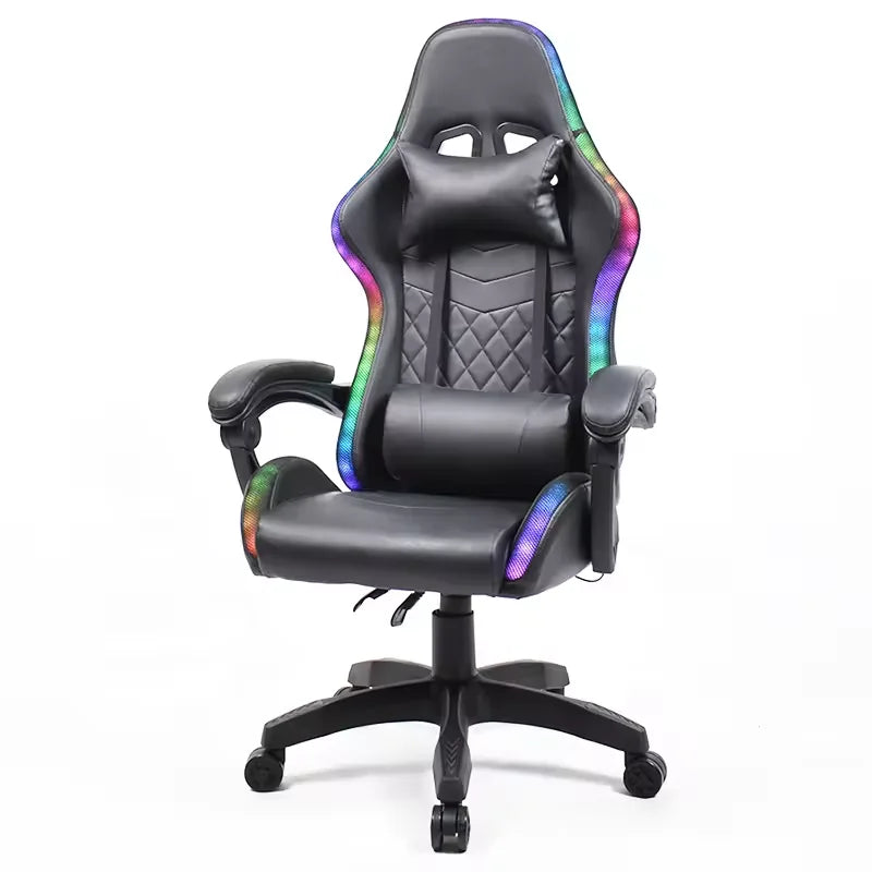 RGB LED Ergonomic Gaming Chair with Footrest
