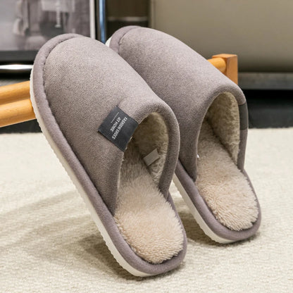 Plush Winter House Slippers, Non-Slip
