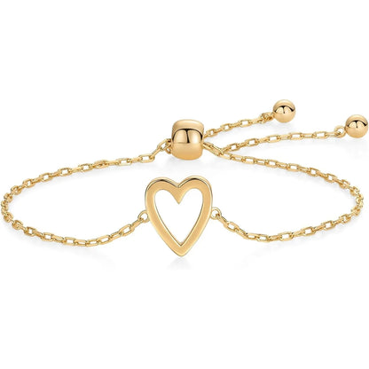 Gold Openwork Heart