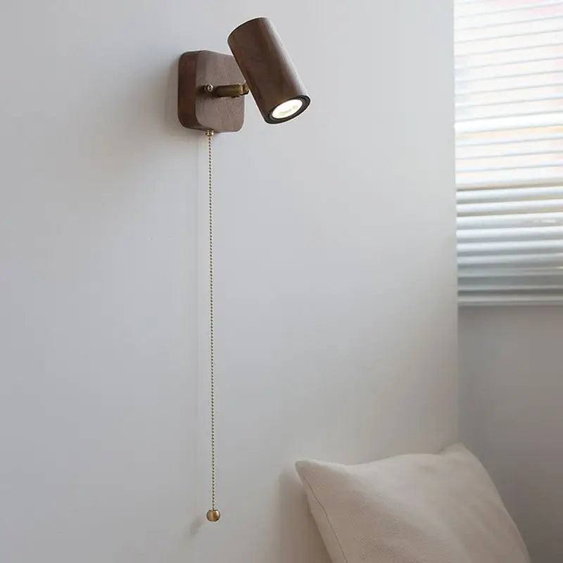 Arlo Retro Walnut LED Spotlight