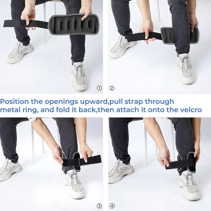 Adjustable Ankle Weights Set