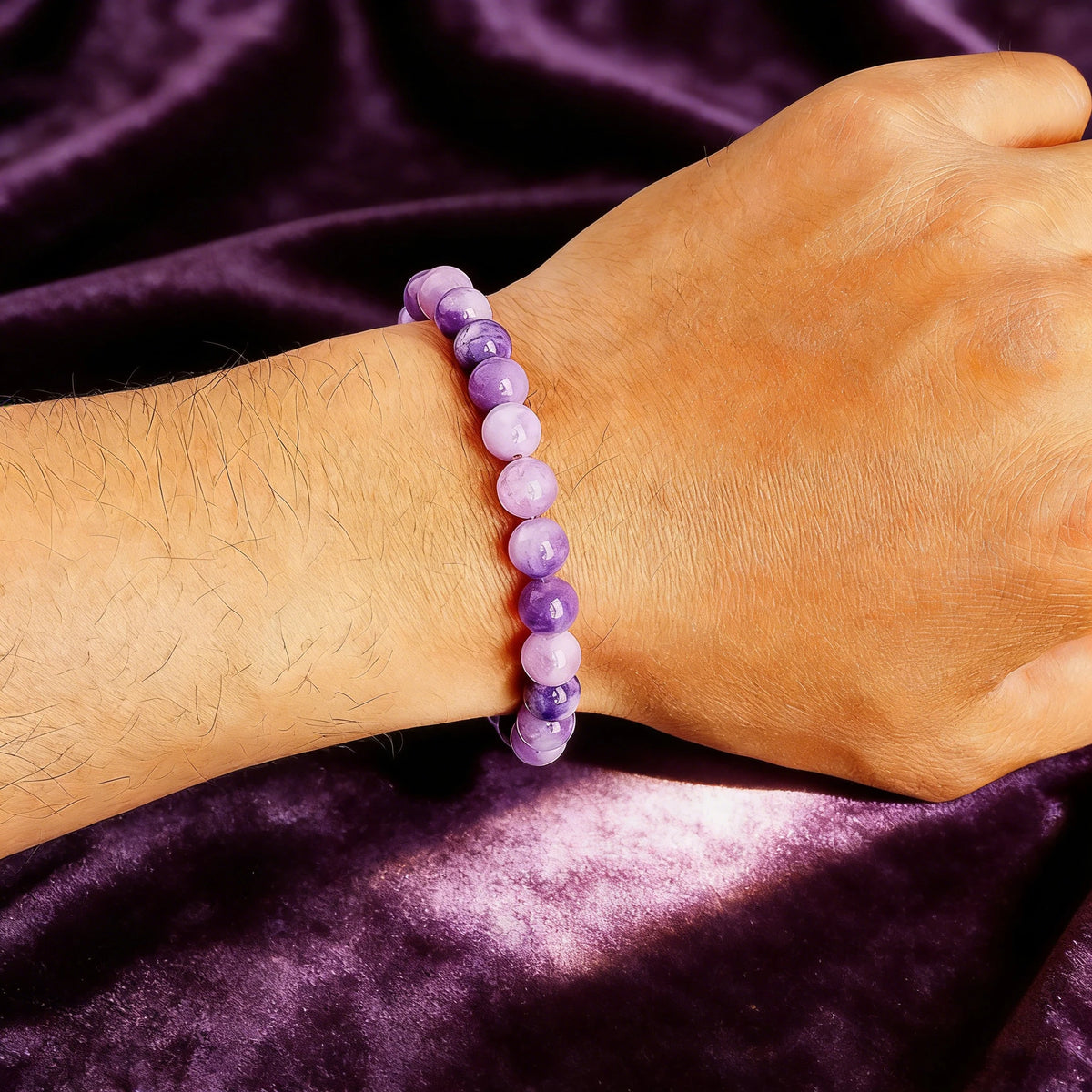 Natural stone beaded bracelet