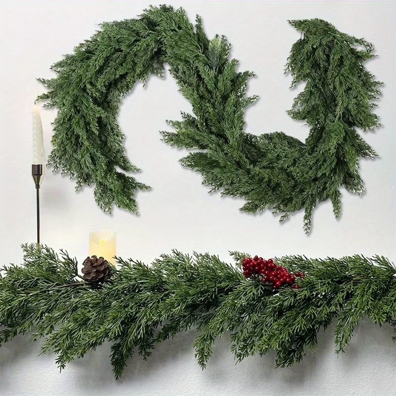 Real-Touch Artificial Cedar Garland