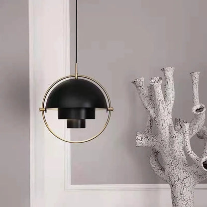 Sculptural Nordic Metal Pendant Light