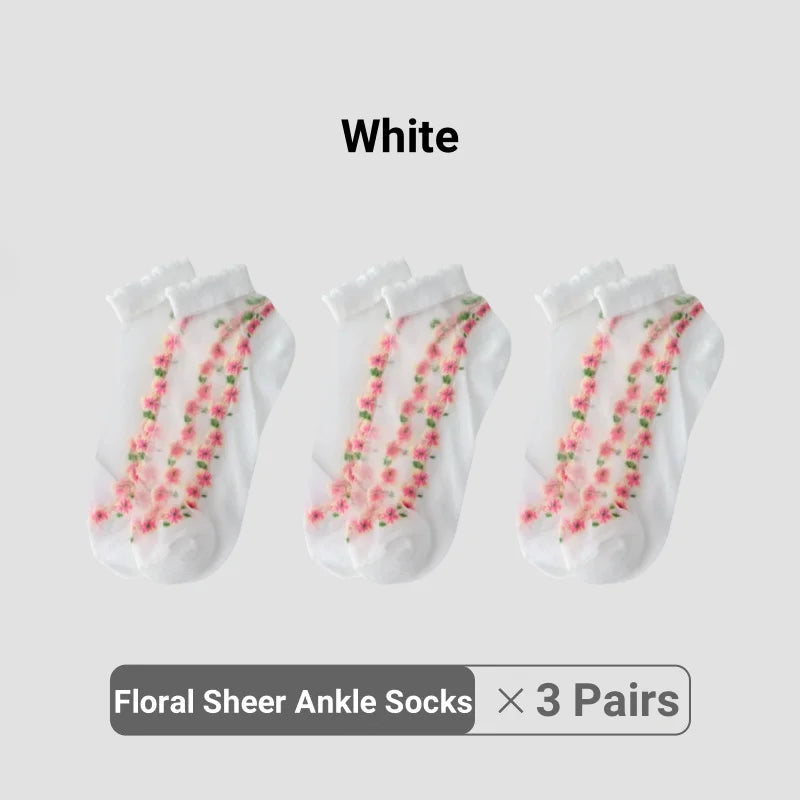 3 Pairs White