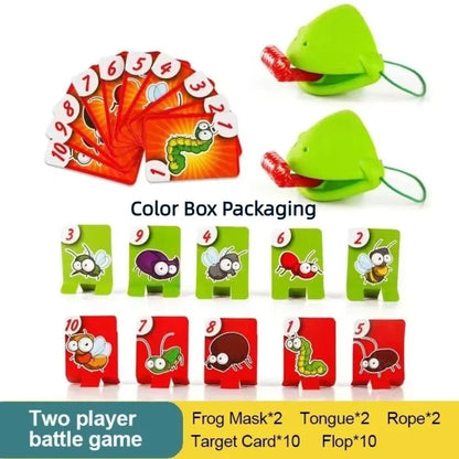 Frog tongue game, 2-player set in gift box
