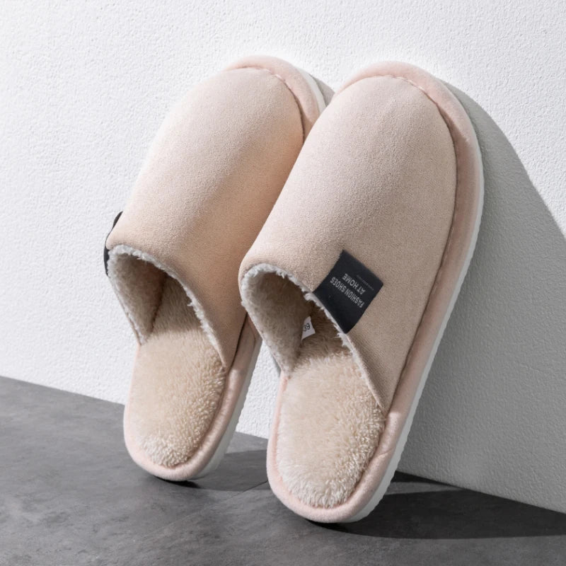 Plush Winter House Slippers, Non-Slip