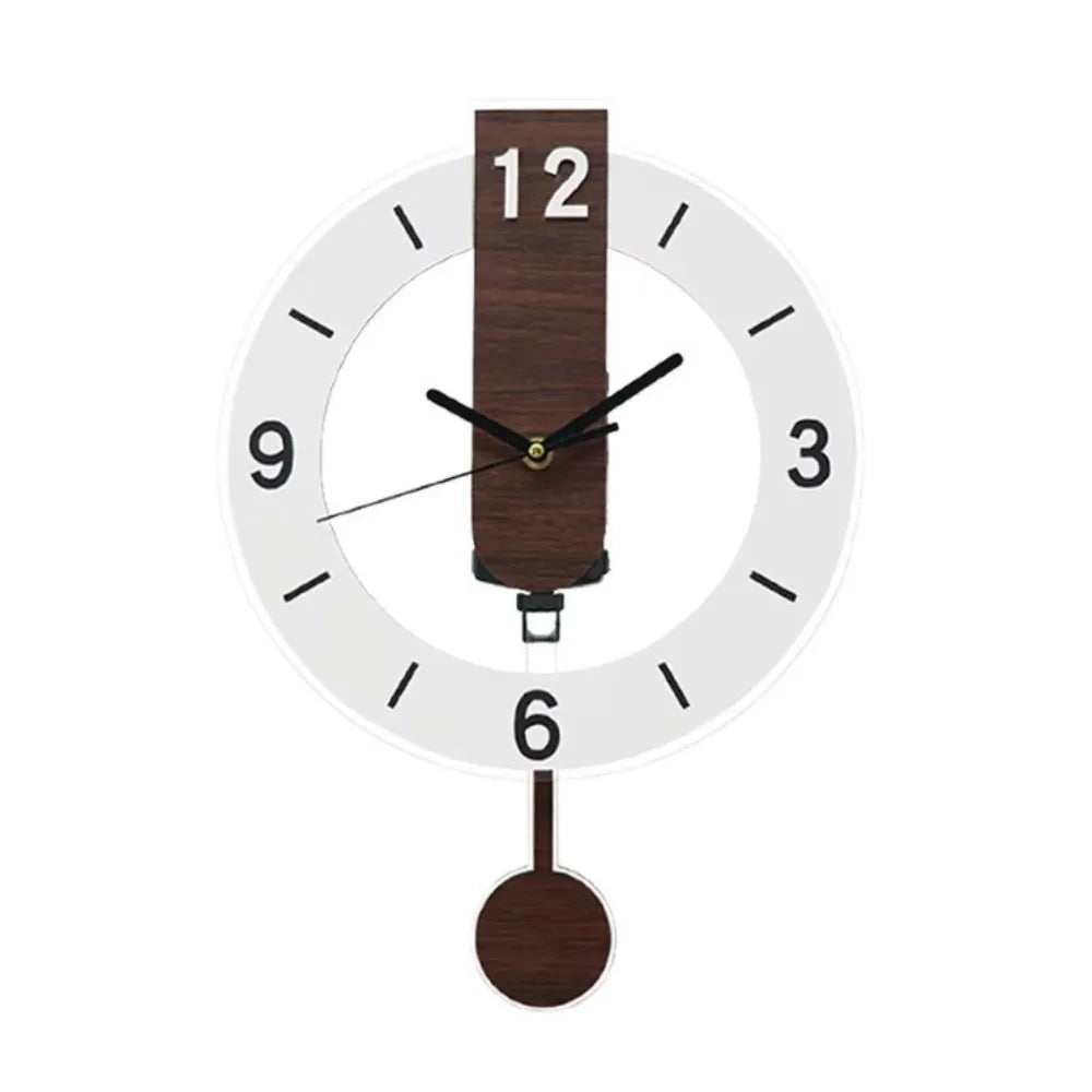 Minimalist Acrylic Pendulum Wall Clock